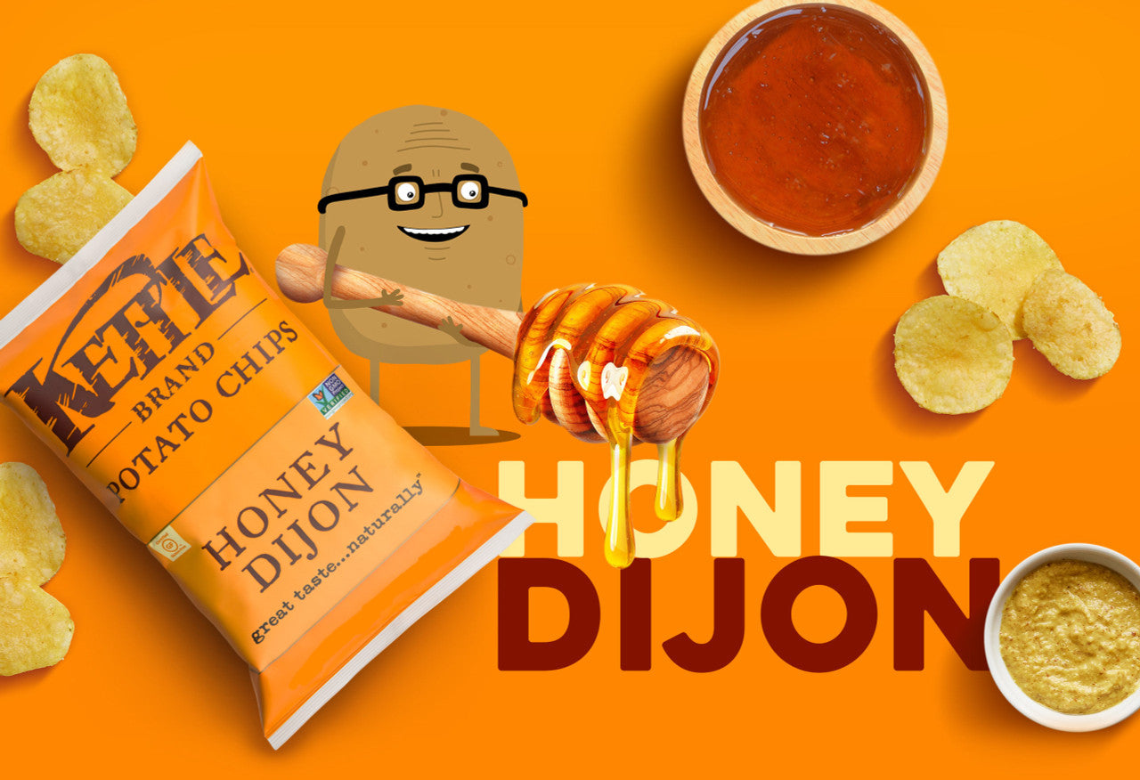 Kettle Potato Chips, Honey Dijon,  220g/7.8oz., {Imported from Canada}